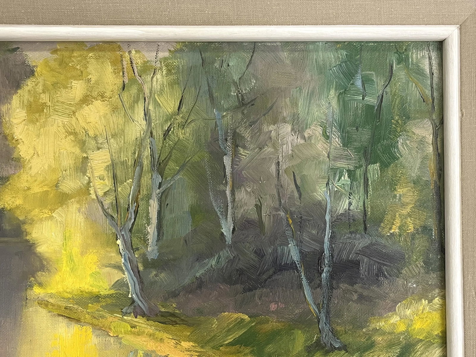 Original Julia Conay Framed Oil Painting on Board, Untitled Landscape - 6