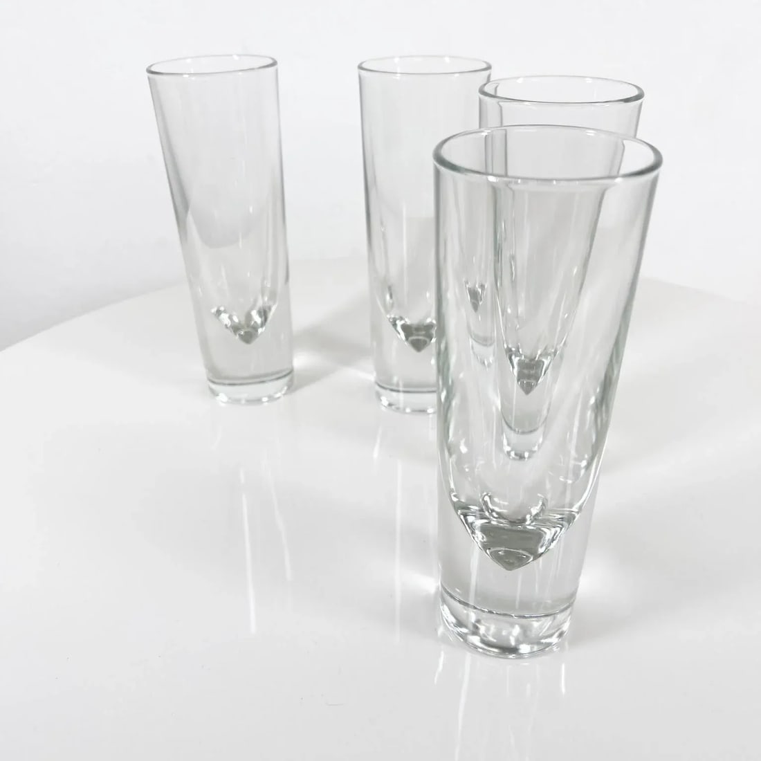 1980s Carlo Moretti Bullet Cocktail Glasses Set of Four Italy - 7