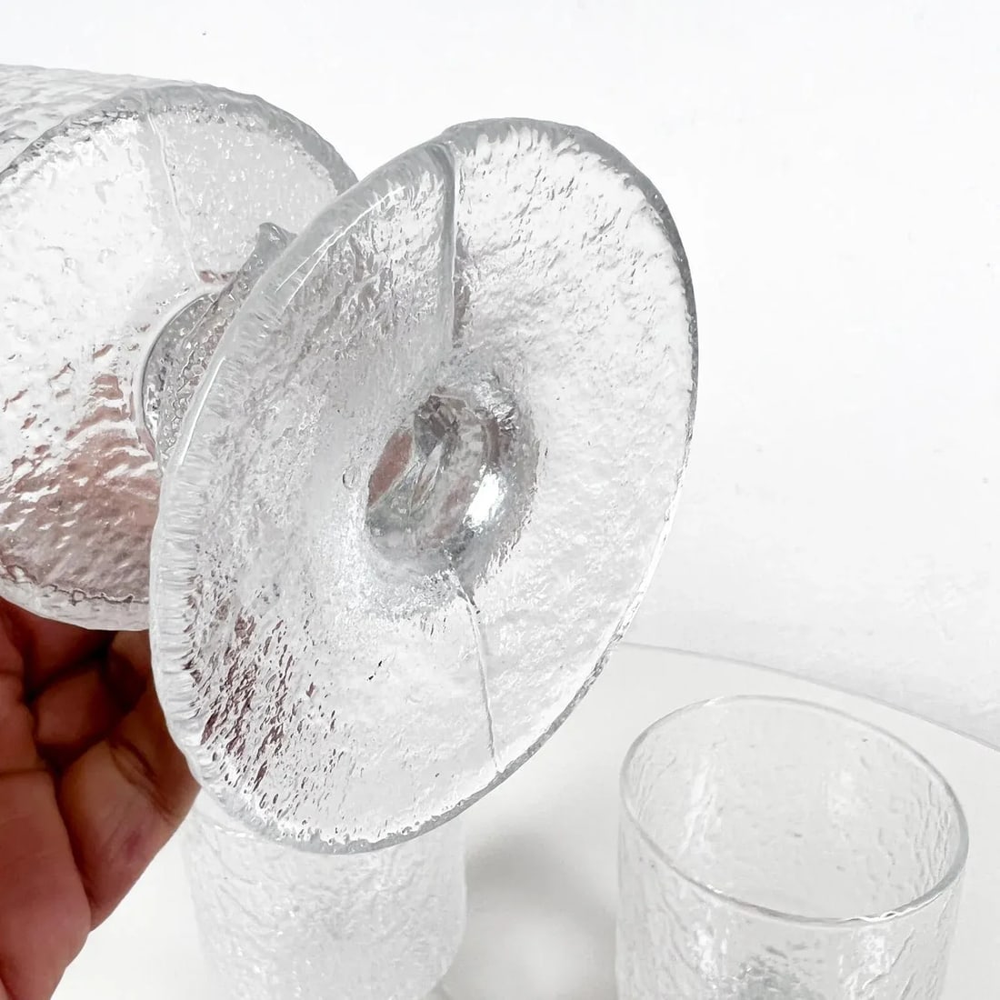 1970s Iittala Set of 3 Senator Goblet Glasses Finland Scandinavian Modern - 7