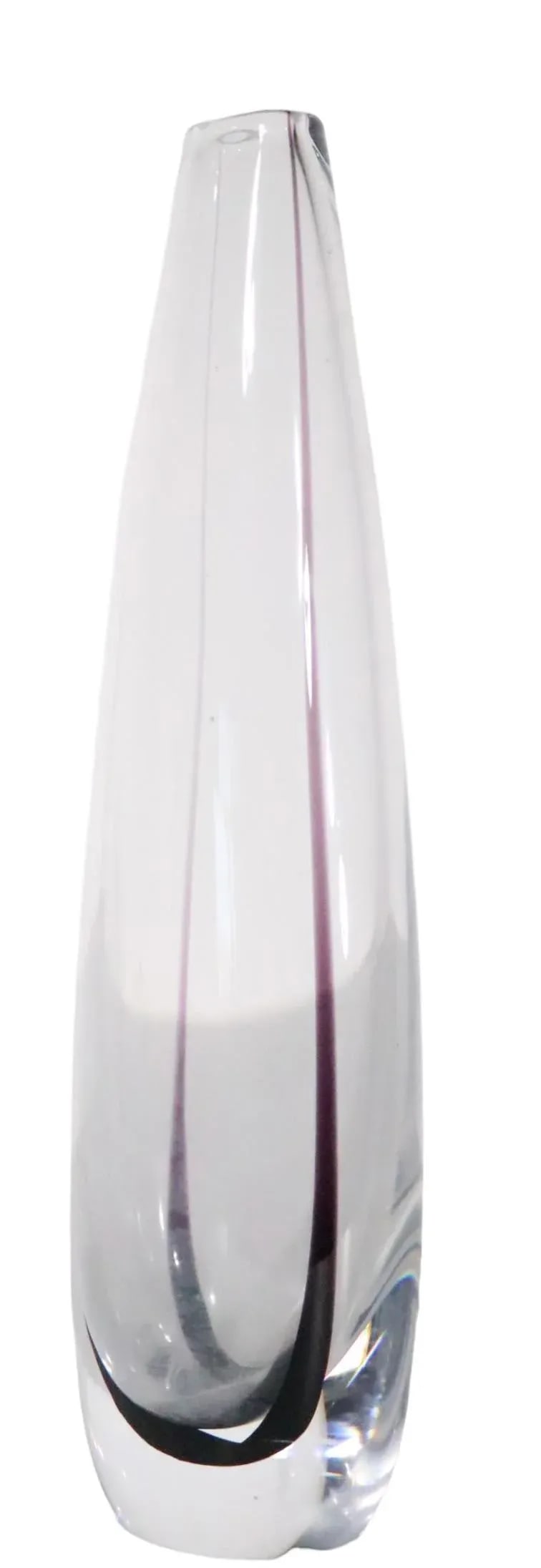 Mid Century Art Glass Vase by Vicke Lindstrand for Kosta Boda C 1960's. - 2