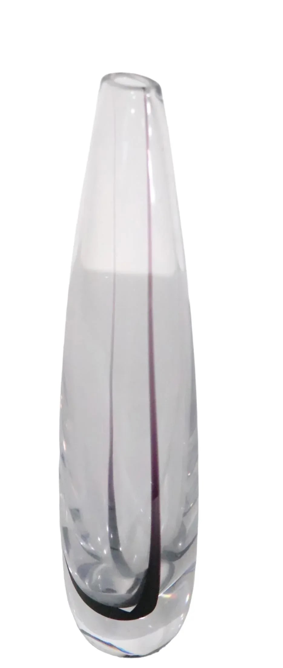Mid Century Art Glass Vase by Vicke Lindstrand for Kosta Boda C 1960's. - 3