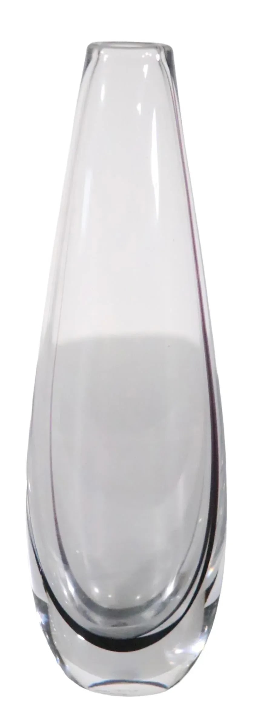 Mid Century Art Glass Vase by Vicke Lindstrand for Kosta Boda C 1960's. - 4