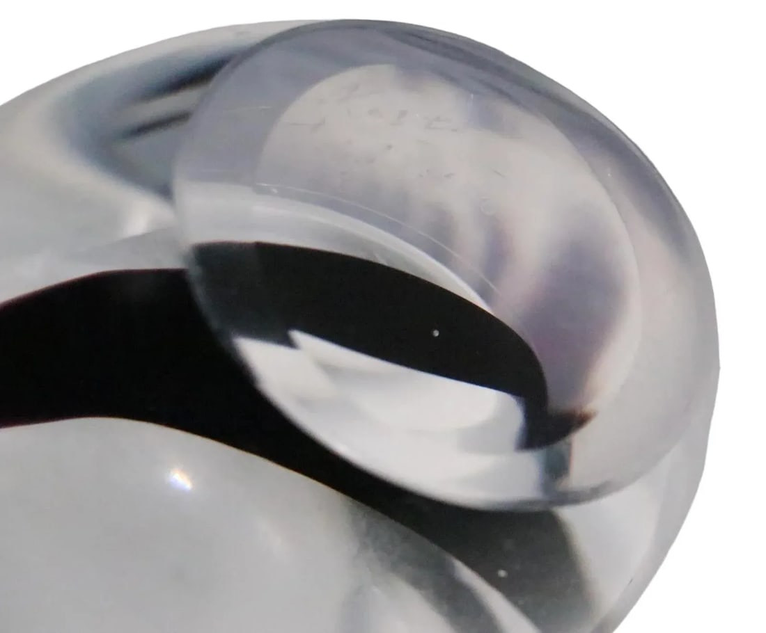 Mid Century Art Glass Vase by Vicke Lindstrand for Kosta Boda C 1960's. - 5
