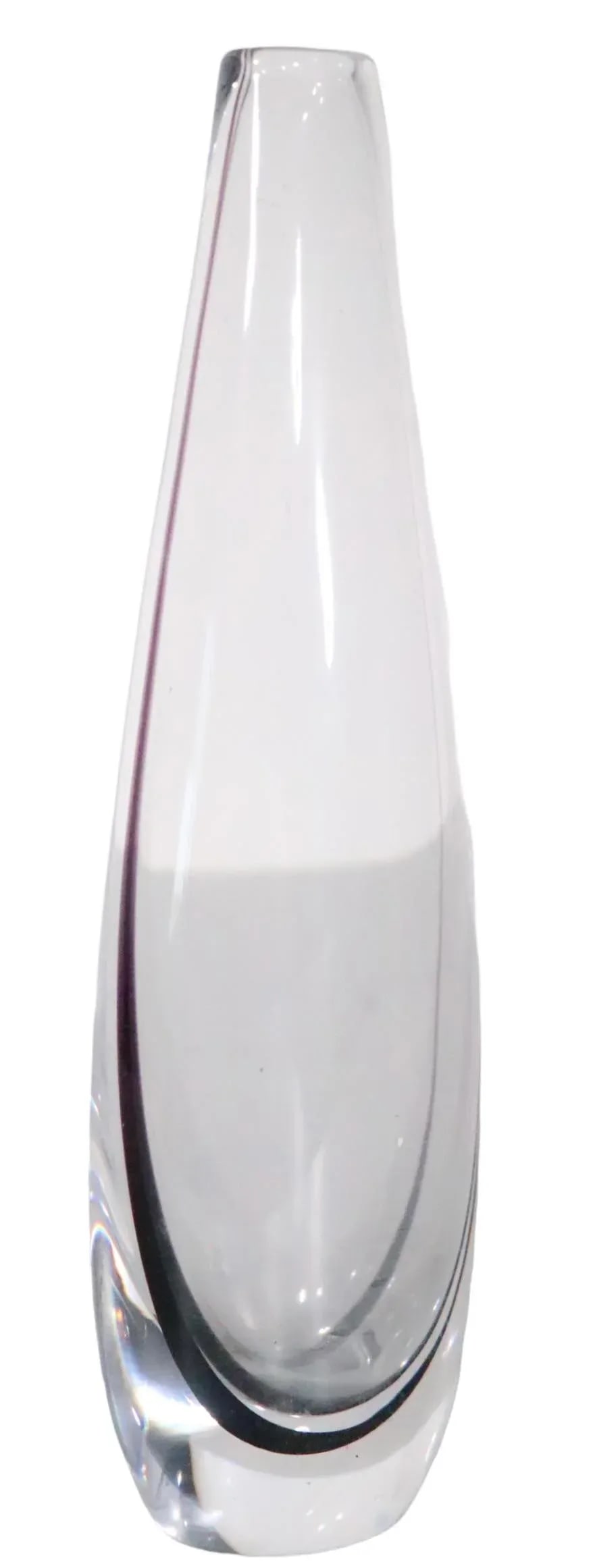Mid Century Art Glass Vase by Vicke Lindstrand for Kosta Boda C 1960's. - 6