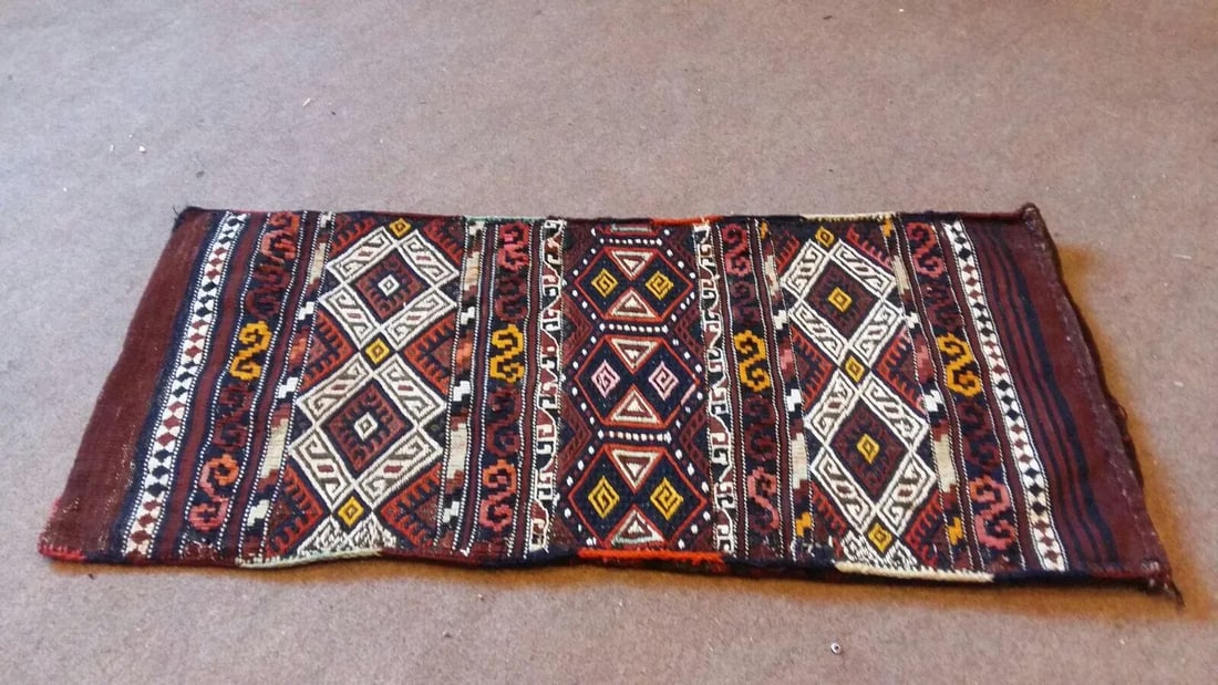 Antique Anatolian Embroidered Pillow Case - 2