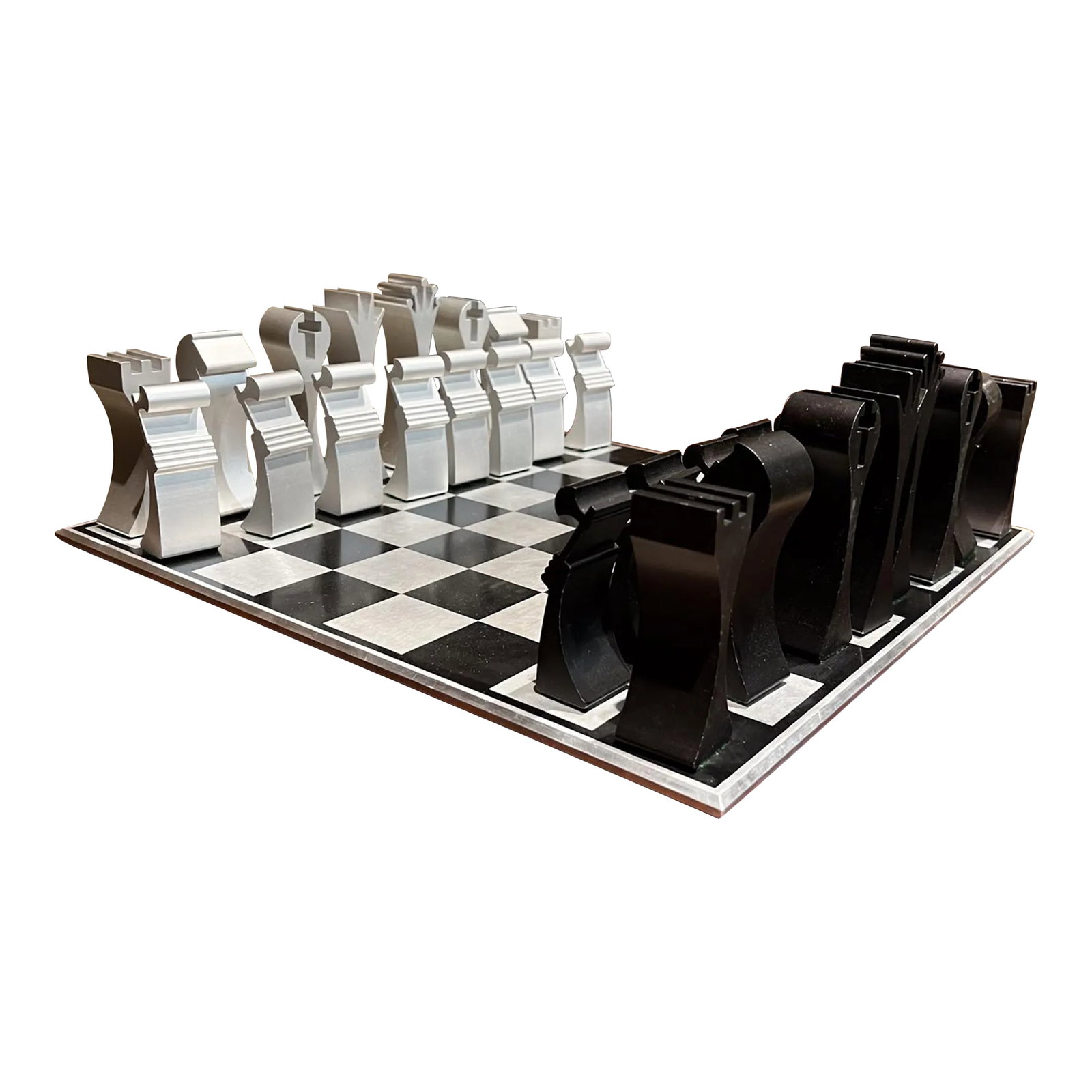 1972 Scott Wolfe Columbia Aluminum Chess Set (1 of 12)