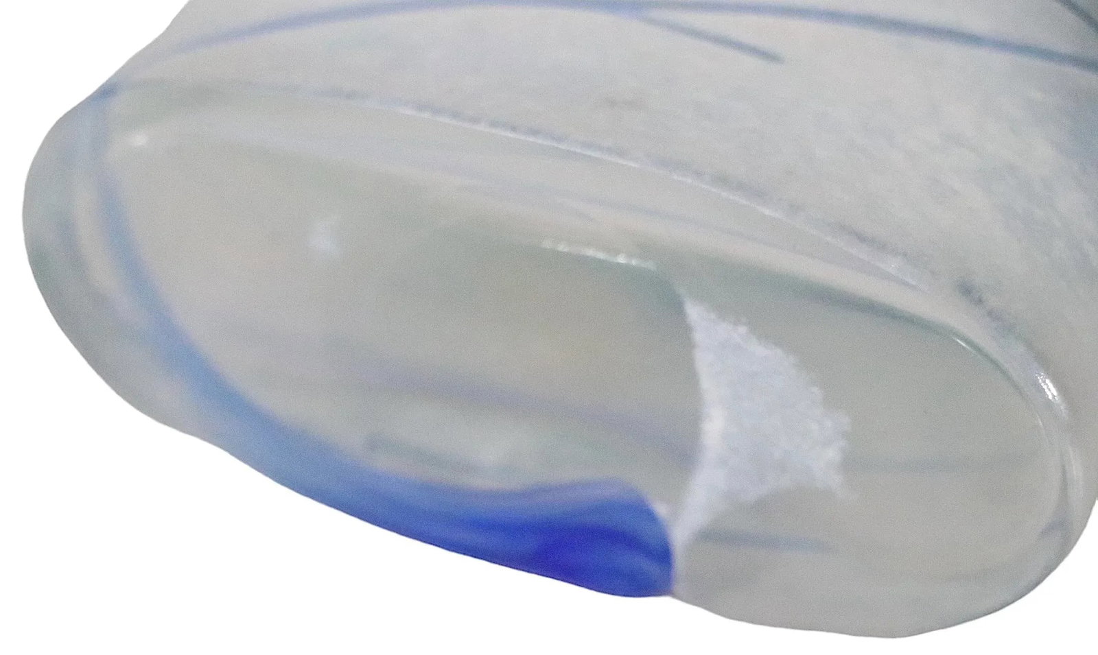 Post Modern Galaxy Blue Art Glass Vase by Bertil Vallien for Kosta Boda 1980's - 8