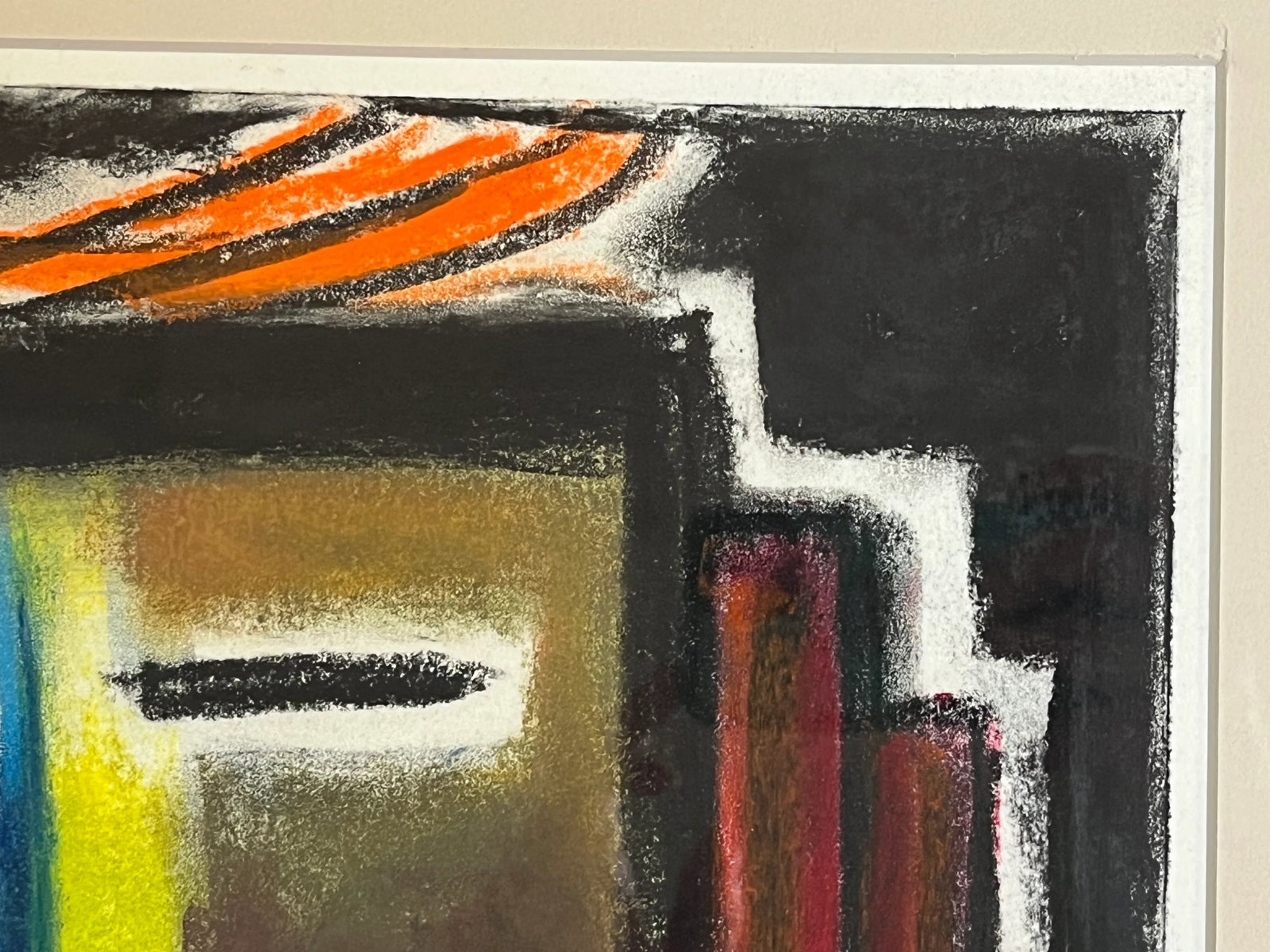 20th Century Original Modernistic Native American Portrait Art, Pastel on Paper - 3