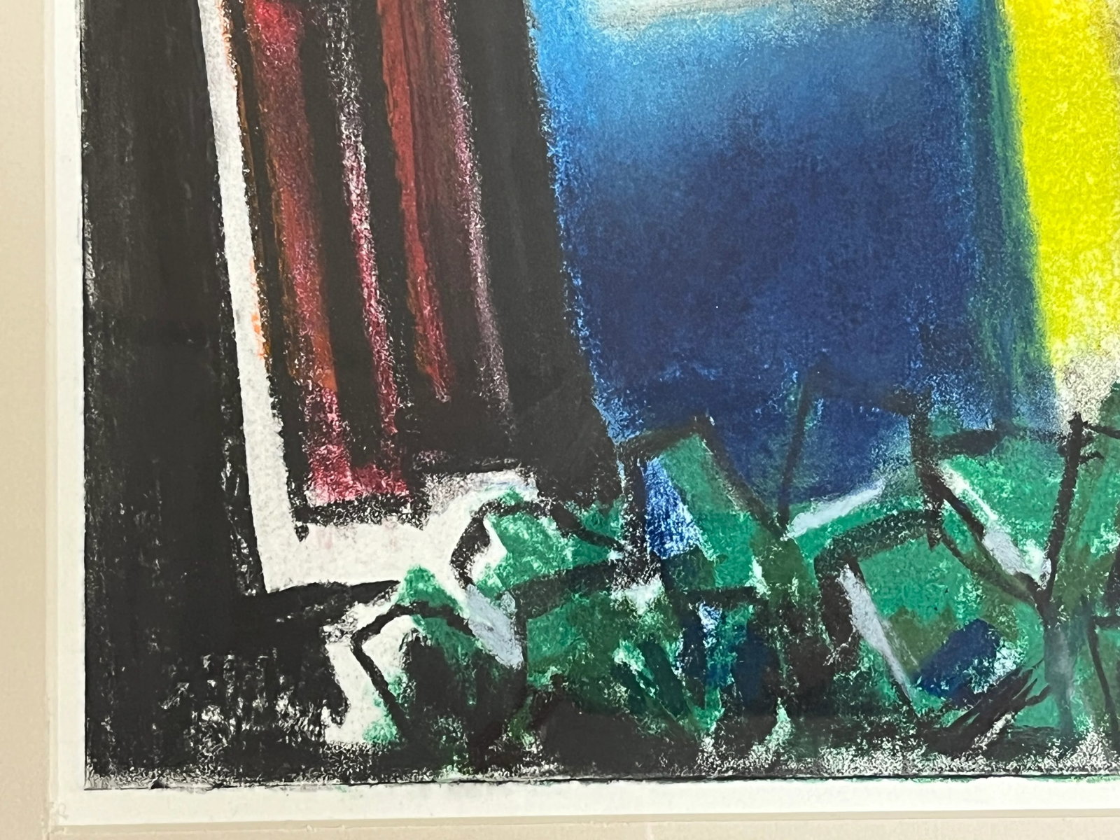 20th Century Original Modernistic Native American Portrait Art, Pastel on Paper - 6