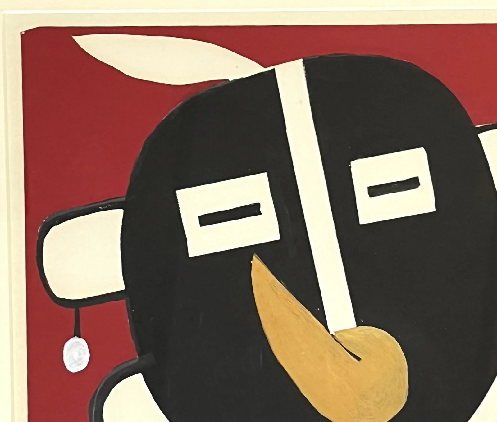 20th Century Original Modernistic Native American Portrait Art, Watercolor - 3