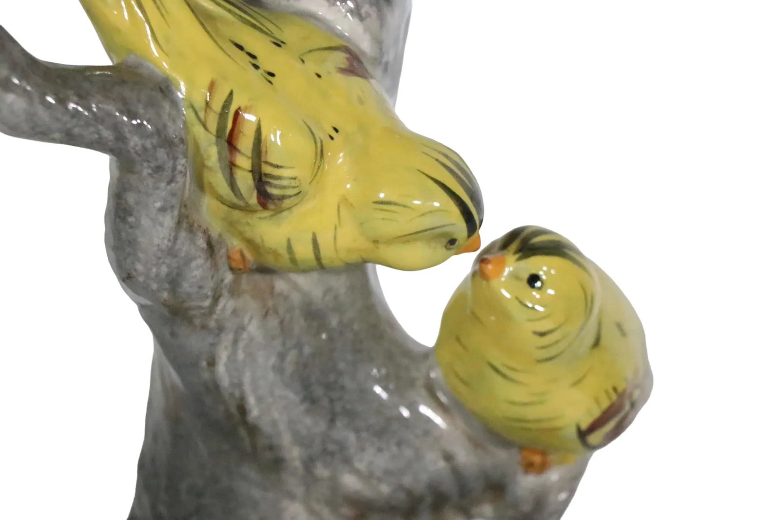 Ceramic Table Lamp With Finches Perched a Tree Possibly Haeger Pottery C 1950's - 9
