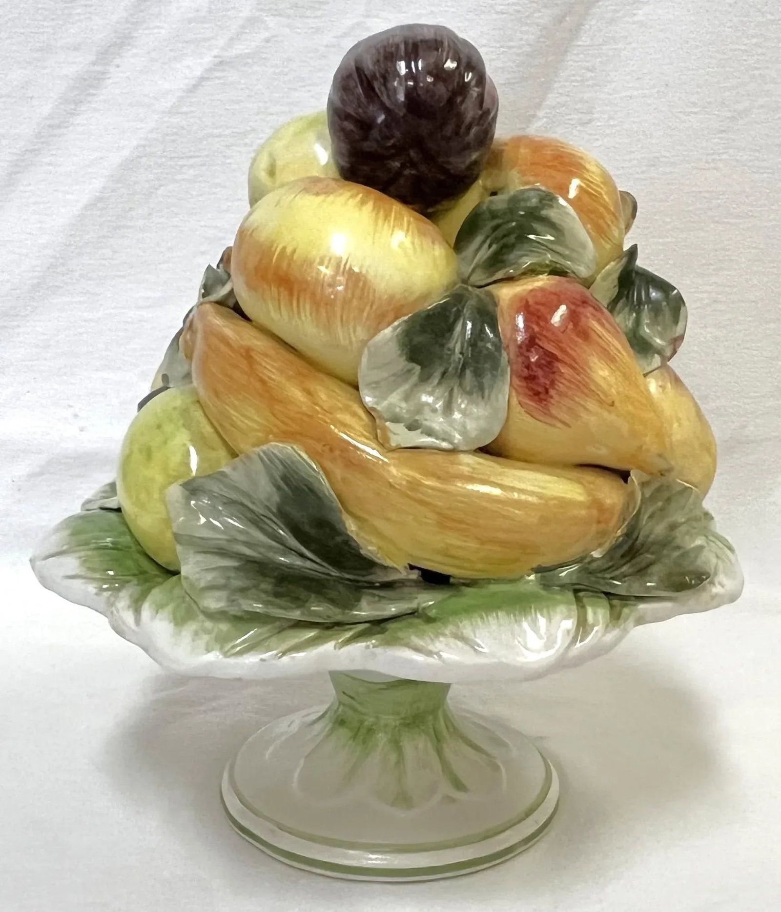 Vintage Nora Fenton Petite Majolica Fruit Centerpiece Made in Italy - 7