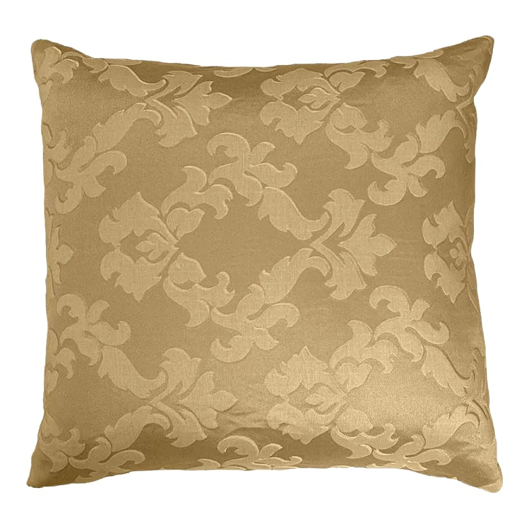 British Classical Chenille Square Cream and Gold Pillow by Arlene Angard: The Cream and Gold Chenille square pillow is one of a kind. The unique fabric with flowers has a special shine that illuminated spaces.Elegant and Chic pillow.The custom-made pillow is designed by