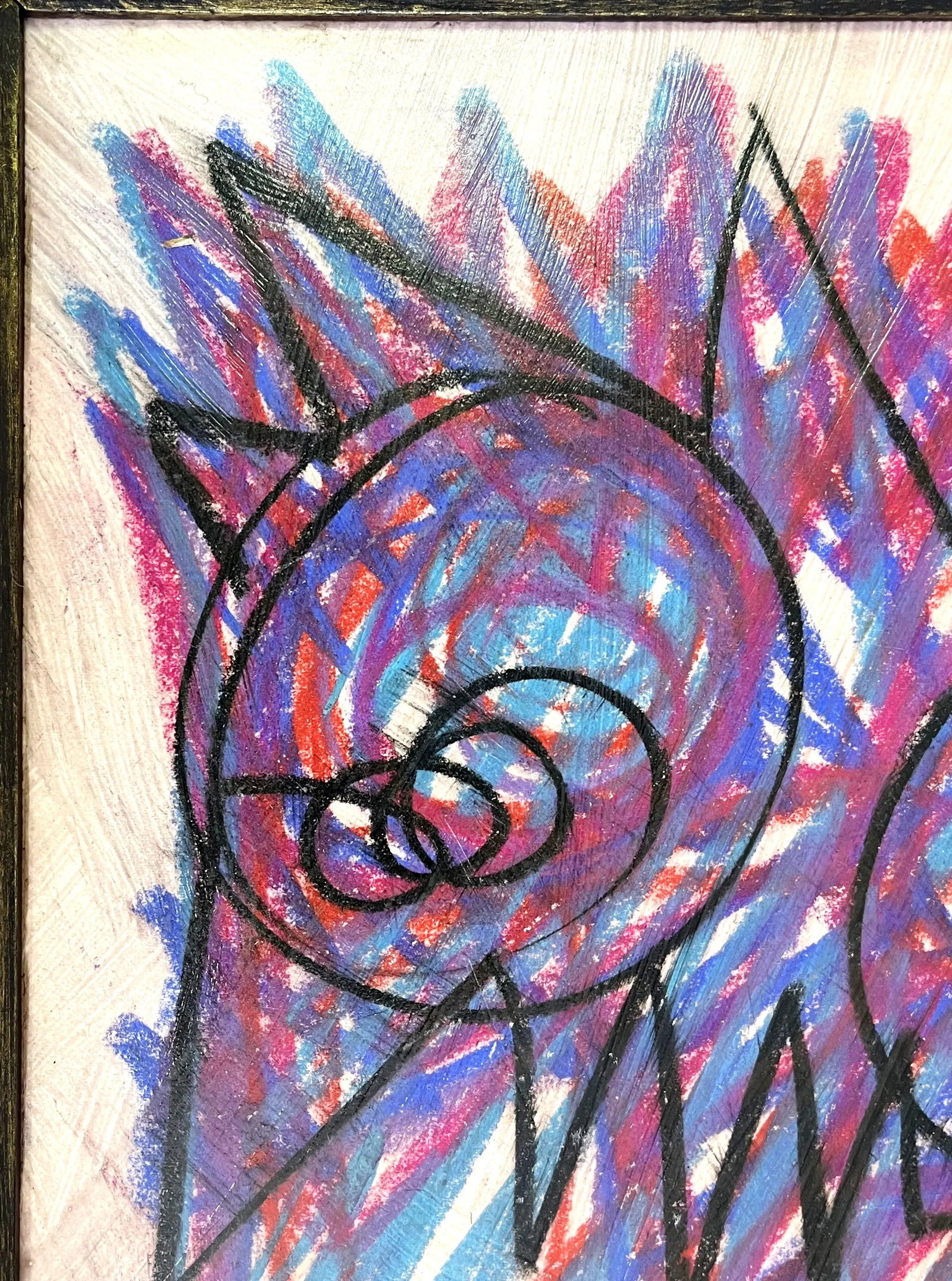 Signed Original Wayne Cunningham Abstract Figure Modern Art - 4