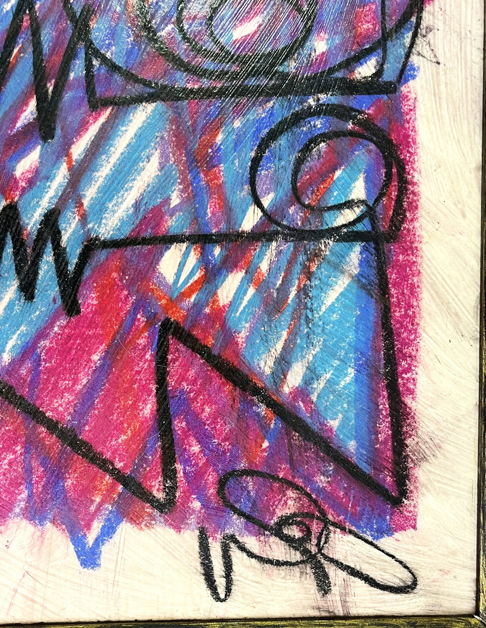 Signed Original Wayne Cunningham Abstract Figure Modern Art - 6