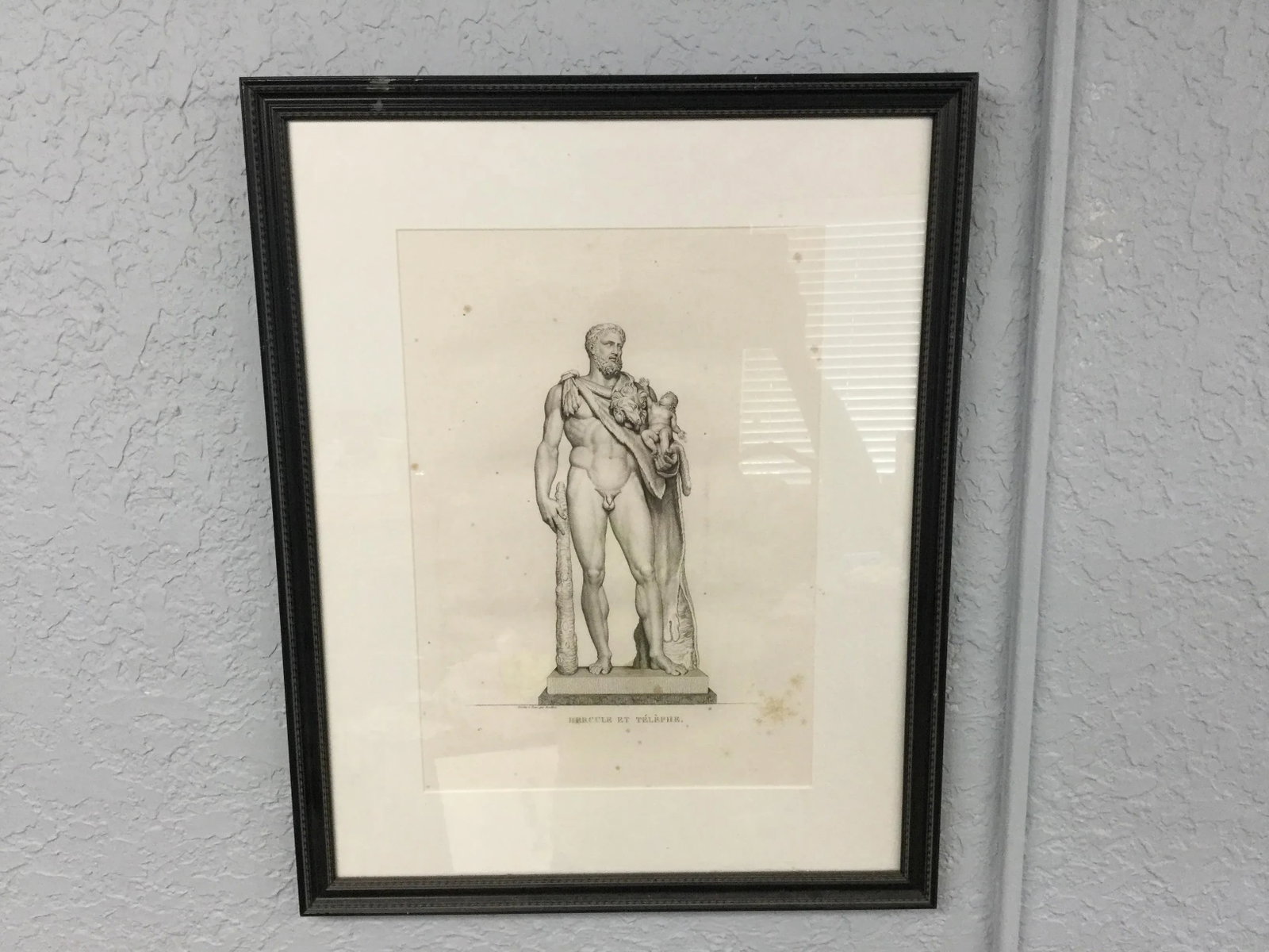19th Century French Framed Engraving, Hercule Et Telephe by Pierre Bouillon - 10