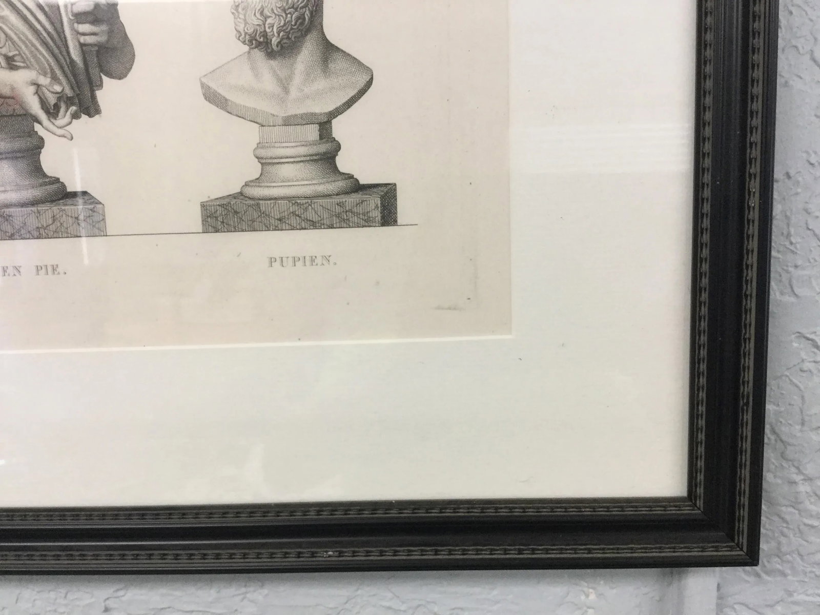 Early 19th Century "Gordien Pie. Gordien D'Afrique. Pupien" Framed Engraving Print - 6