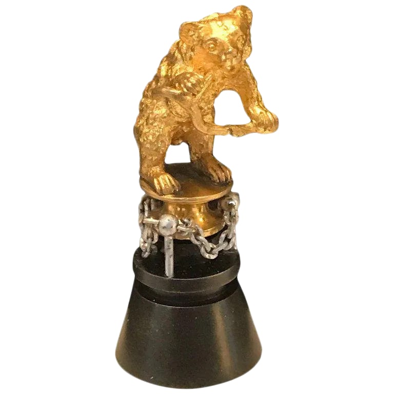 19th Century Russian Ormolu "Dancing Bear" Sculpture (1 of 11)