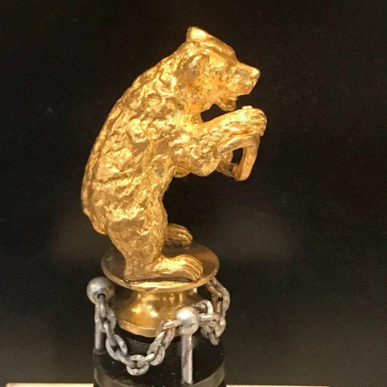 19th Century Russian Ormolu "Dancing Bear" Sculpture - 5