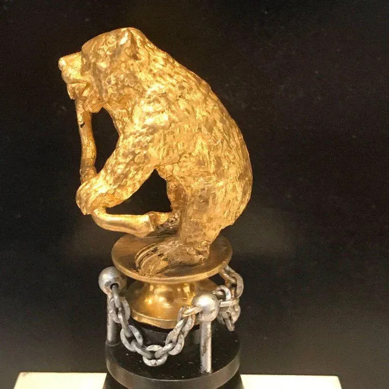 19th Century Russian Ormolu "Dancing Bear" Sculpture - 7