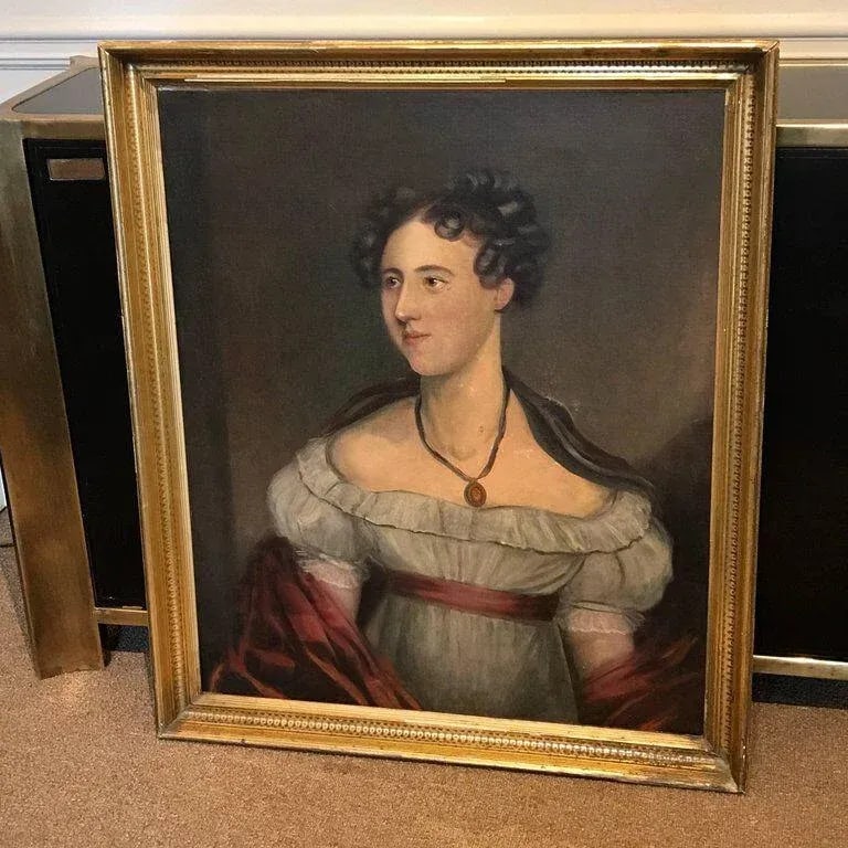 Early 19th Century American Classical Portrait of a Lady - 7