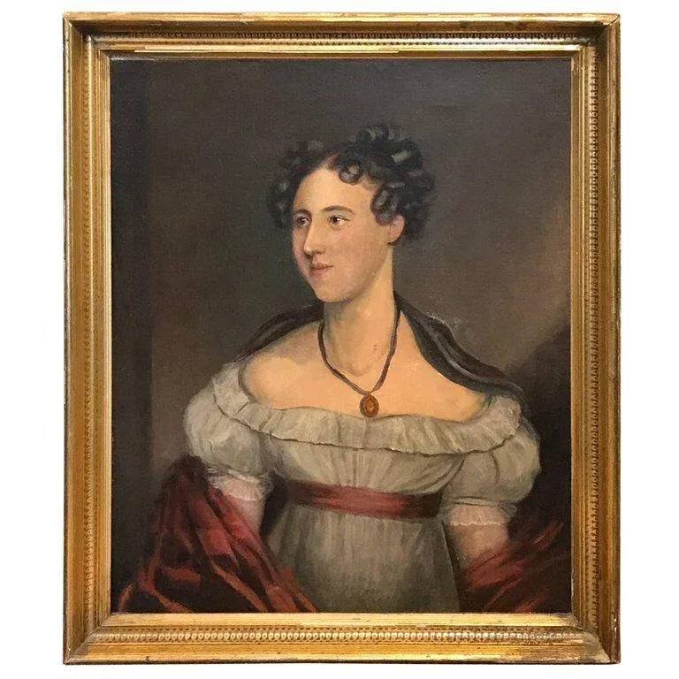 Early 19th Century American Classical Portrait of a Lady - 8