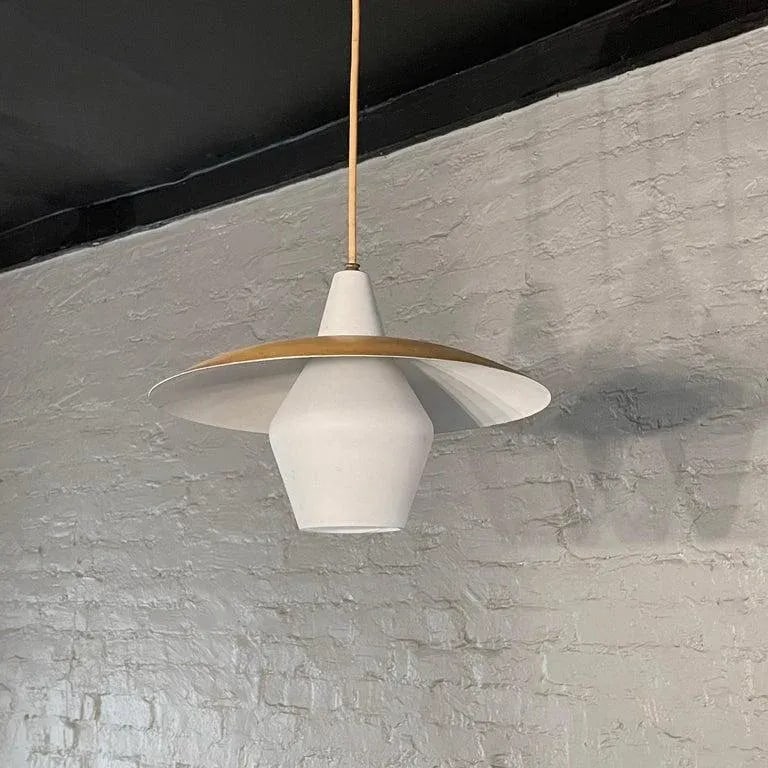 Mid Century Modern Intersecting Disc Pendant Light - 3