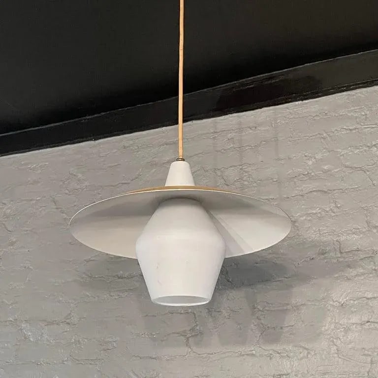 Mid Century Modern Intersecting Disc Pendant Light - 5