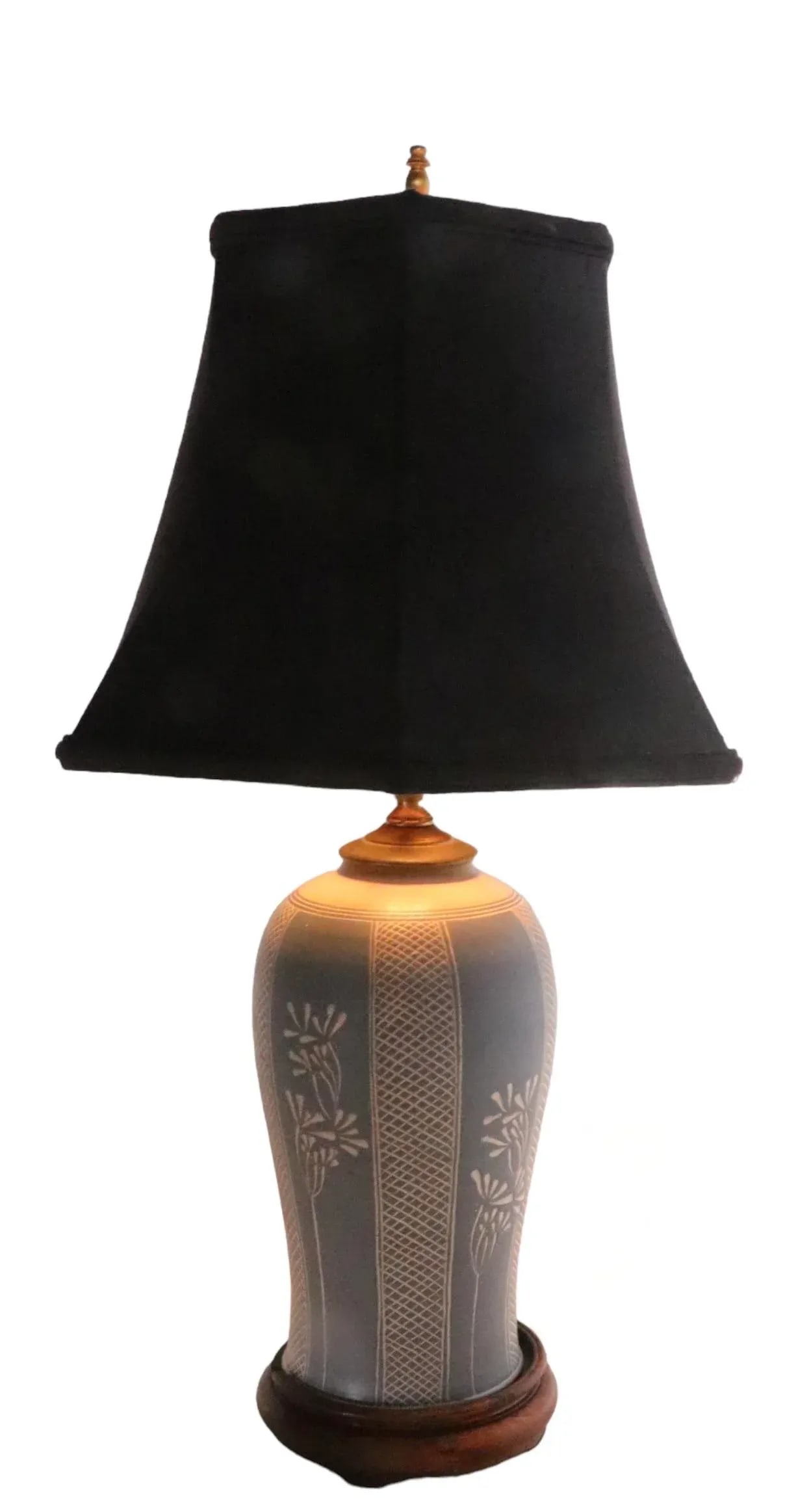 Art Pottery Country Style Stoneware Table Lamp - 3