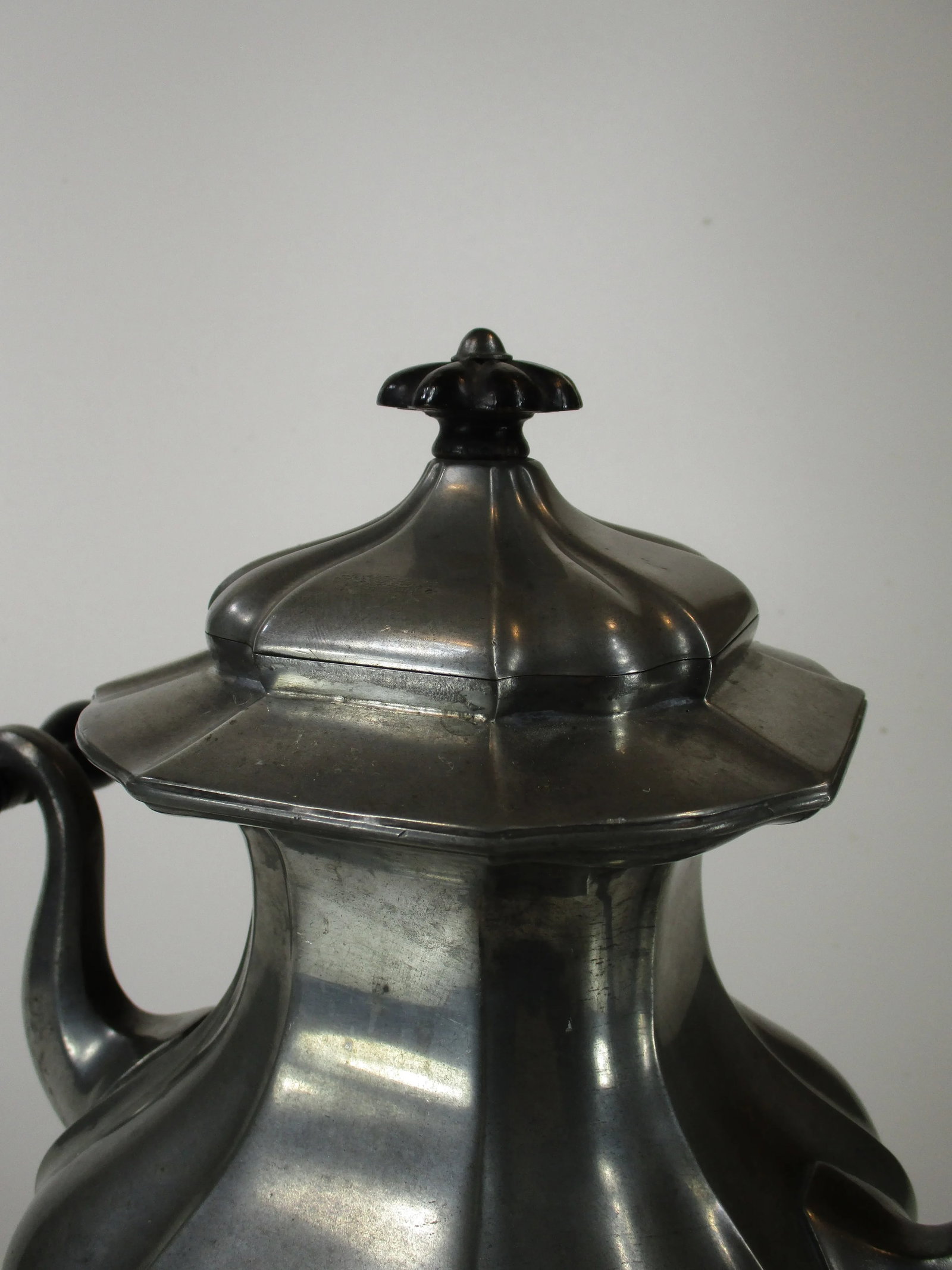 Antique Samovar, Tea Urn, Pewter / Brass English 19th Century James Dixon & Sons, Circa 1843 - 6