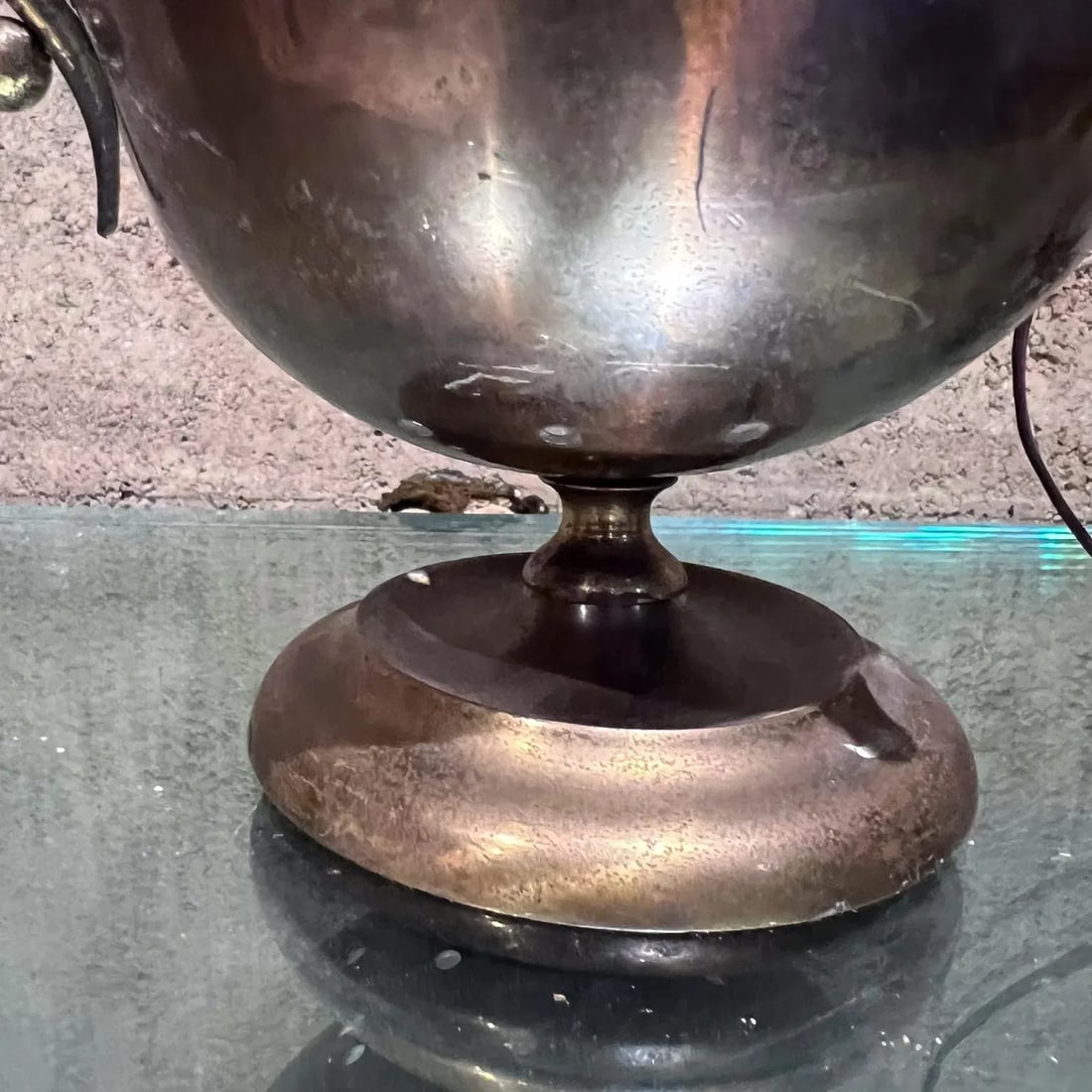 1950s Italian Urn Desk Lamp Style of Fontana Arte - 4