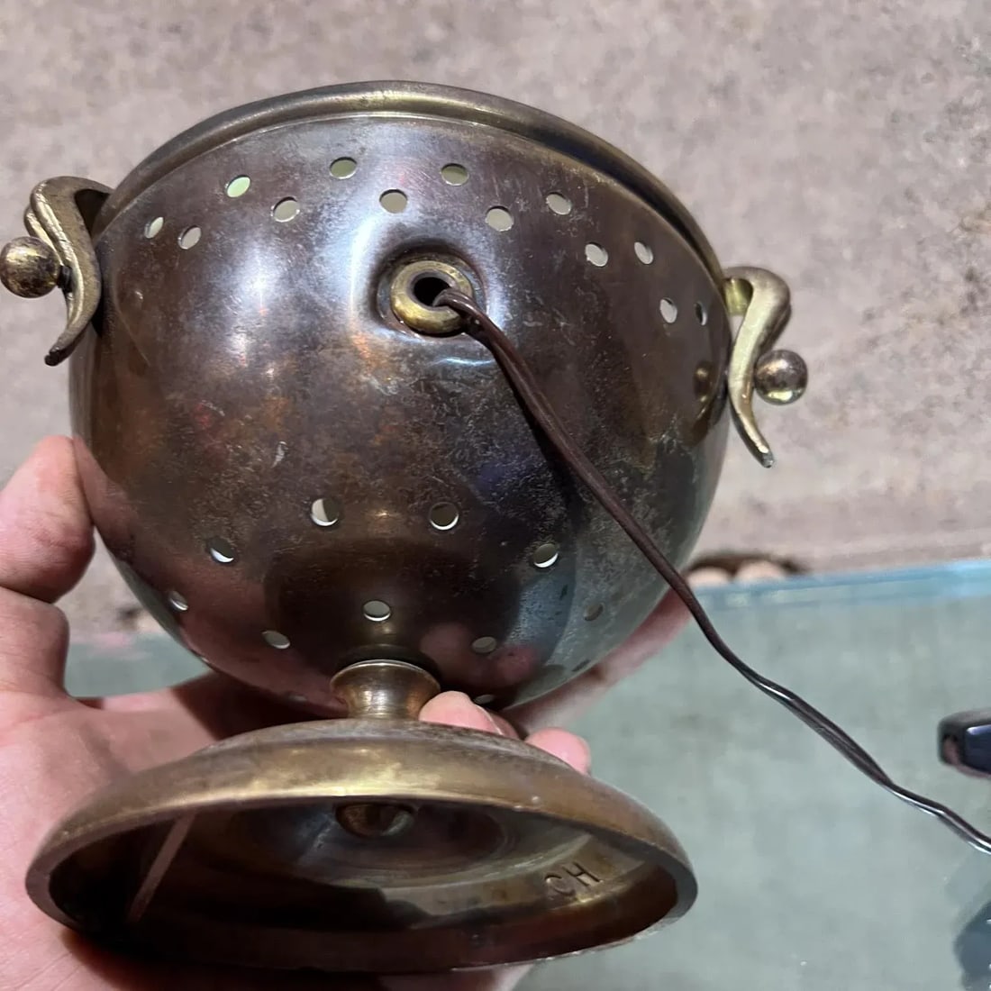 1950s Italian Urn Desk Lamp Style of Fontana Arte - 7