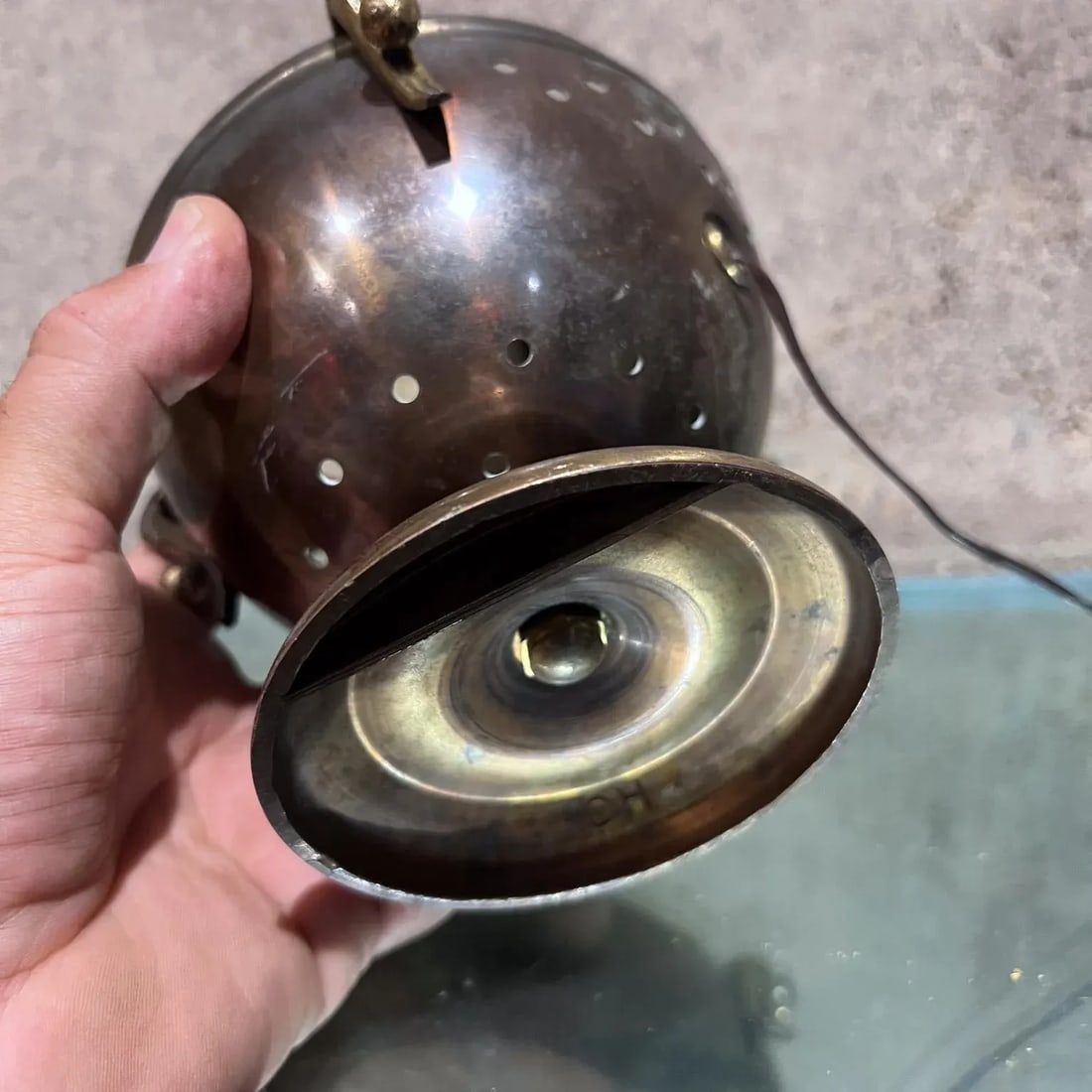 1950s Italian Urn Desk Lamp Style of Fontana Arte - 8
