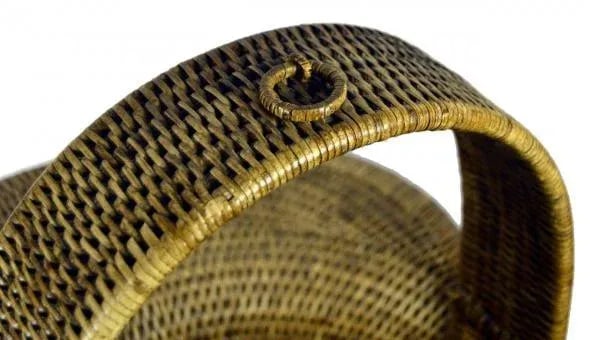 Burmese Hand Woven Hat Basket - 4