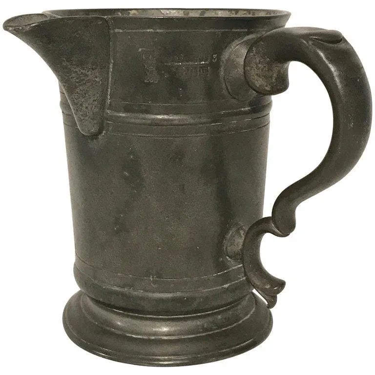 Early 18th Century Georgian Pewter Measure From the Hope Inn, by Edward J Wilderness Row - 13