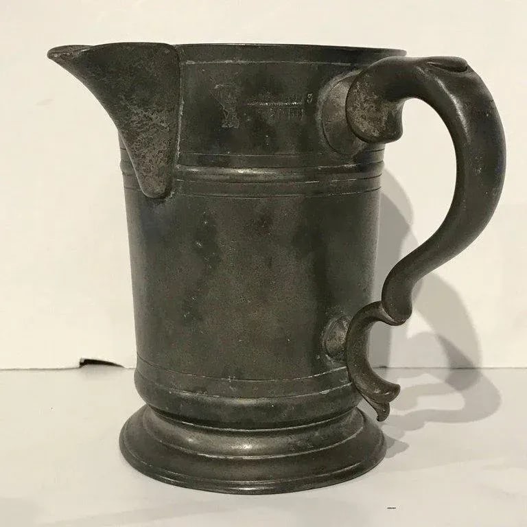 Early 18th Century Georgian Pewter Measure From the Hope Inn, by Edward J Wilderness Row - 5