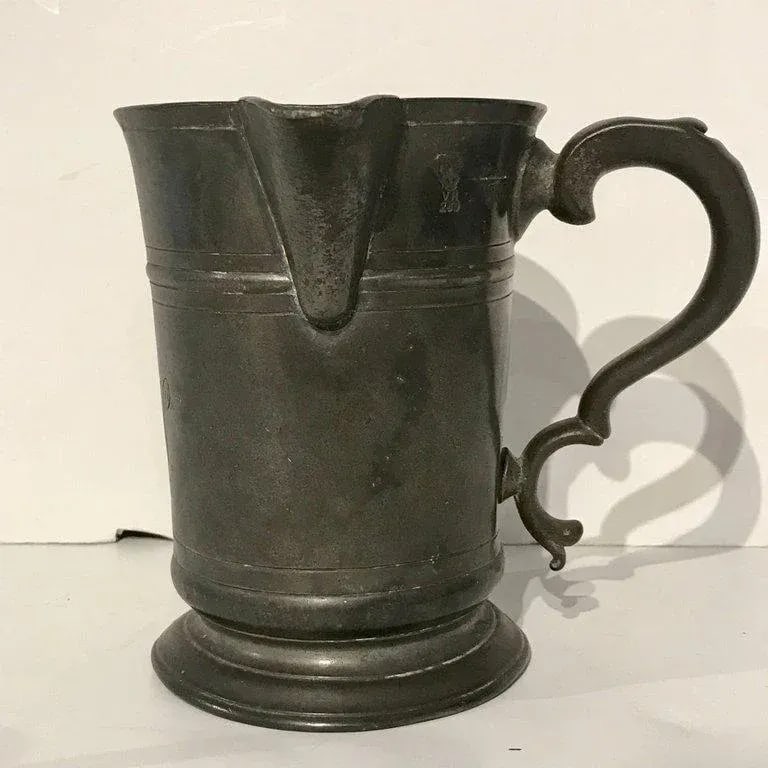 Early 18th Century Georgian Pewter Measure From the Hope Inn, by Edward J Wilderness Row - 6