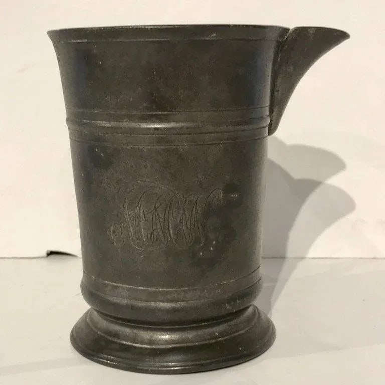 Early 18th Century Georgian Pewter Measure From the Hope Inn, by Edward J Wilderness Row - 8