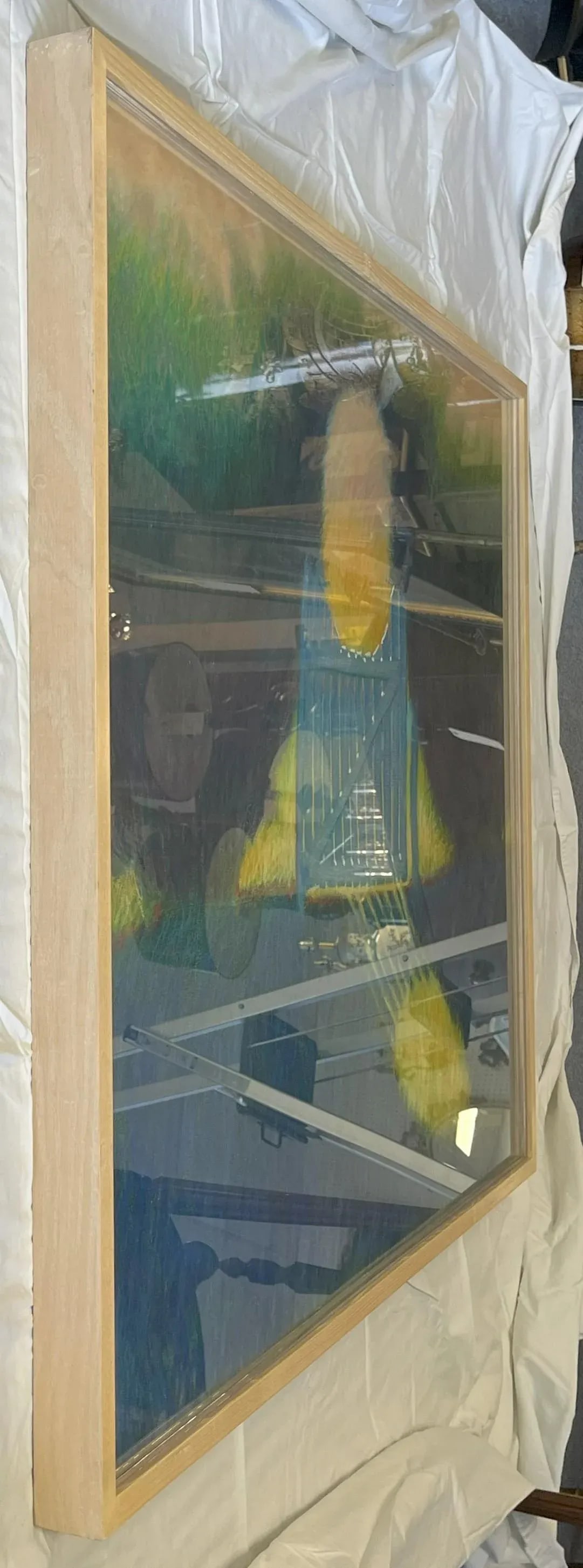 Large Original Pastel on Paper 'Garden Gate' From the Bonfoey Gallery, Ohio - 10