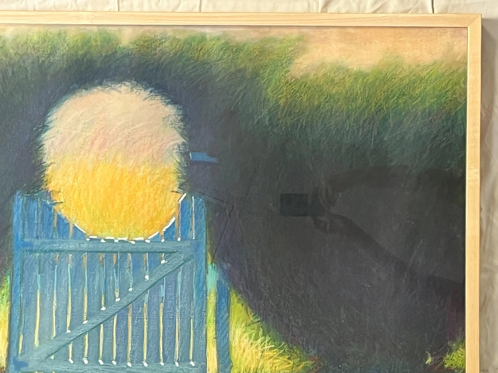 Large Original Pastel on Paper 'Garden Gate' From the Bonfoey Gallery, Ohio - 3