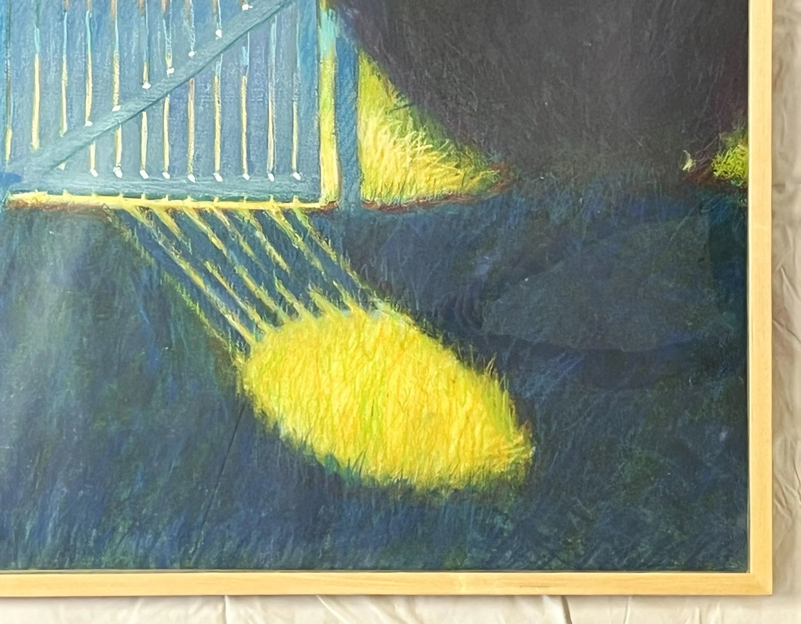 Large Original Pastel on Paper 'Garden Gate' From the Bonfoey Gallery, Ohio - 4