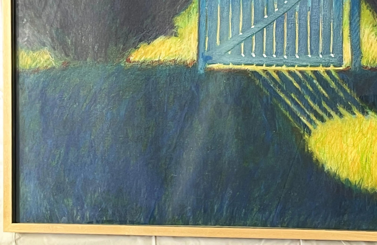 Large Original Pastel on Paper 'Garden Gate' From the Bonfoey Gallery, Ohio - 5