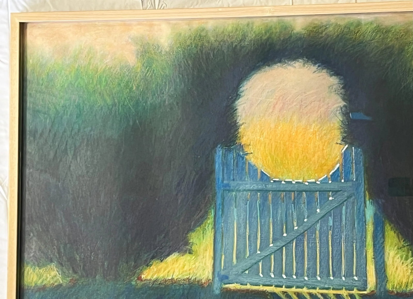 Large Original Pastel on Paper 'Garden Gate' From the Bonfoey Gallery, Ohio - 6