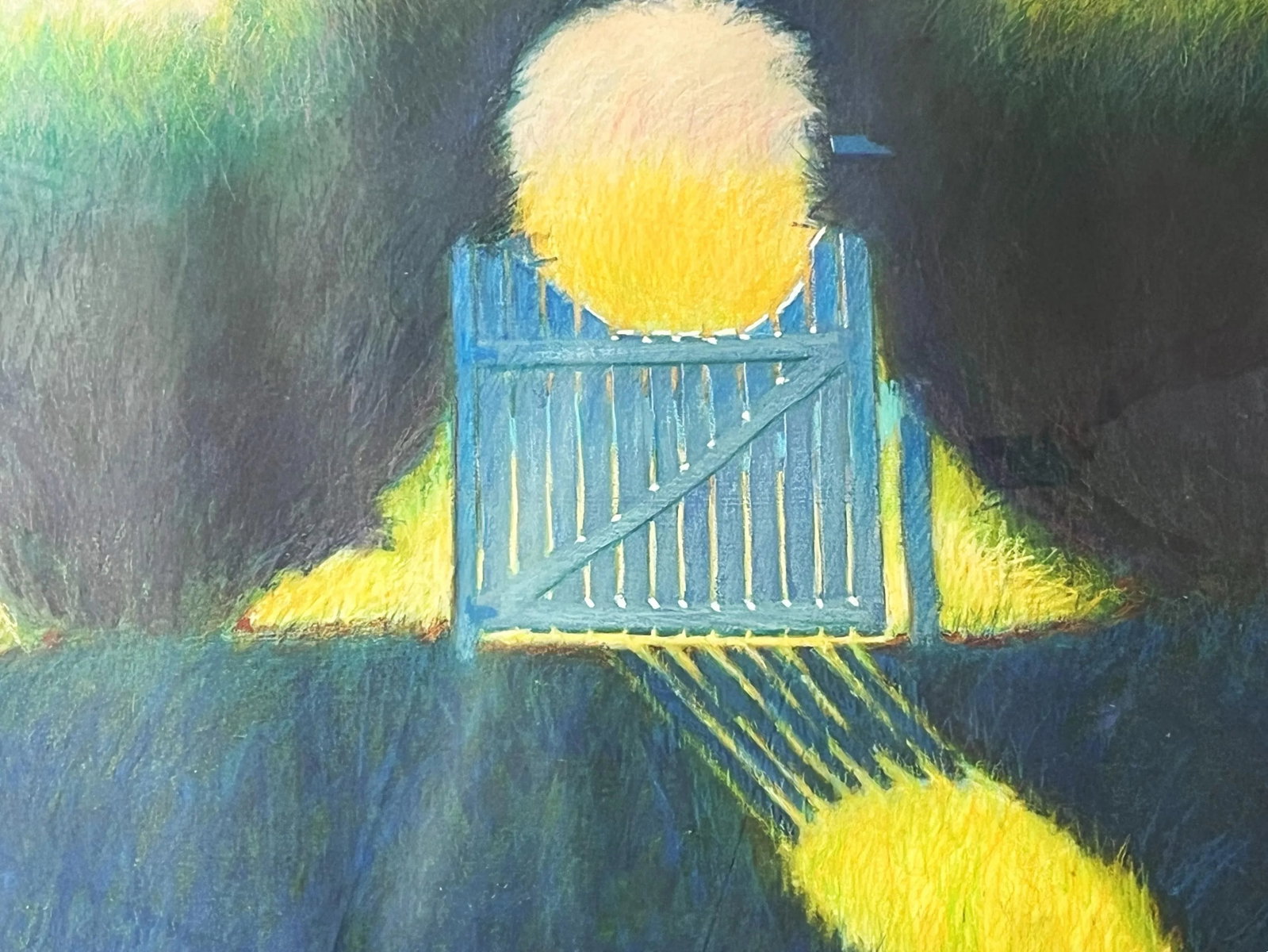 Large Original Pastel on Paper 'Garden Gate' From the Bonfoey Gallery, Ohio - 7