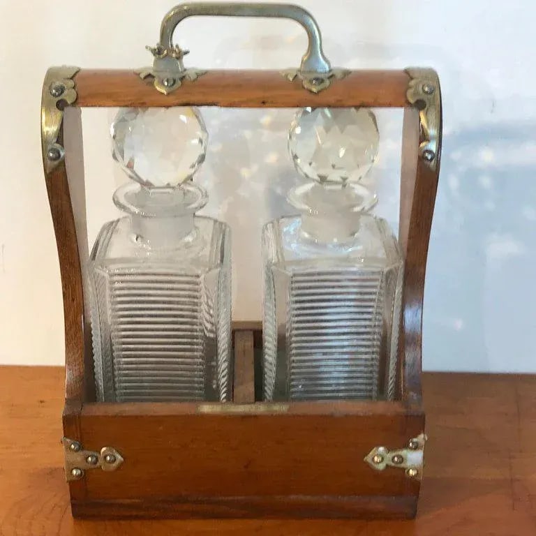 Mid 19th Century Mappin Bros. Small Tauntless With Cut Glass Decanters - 6
