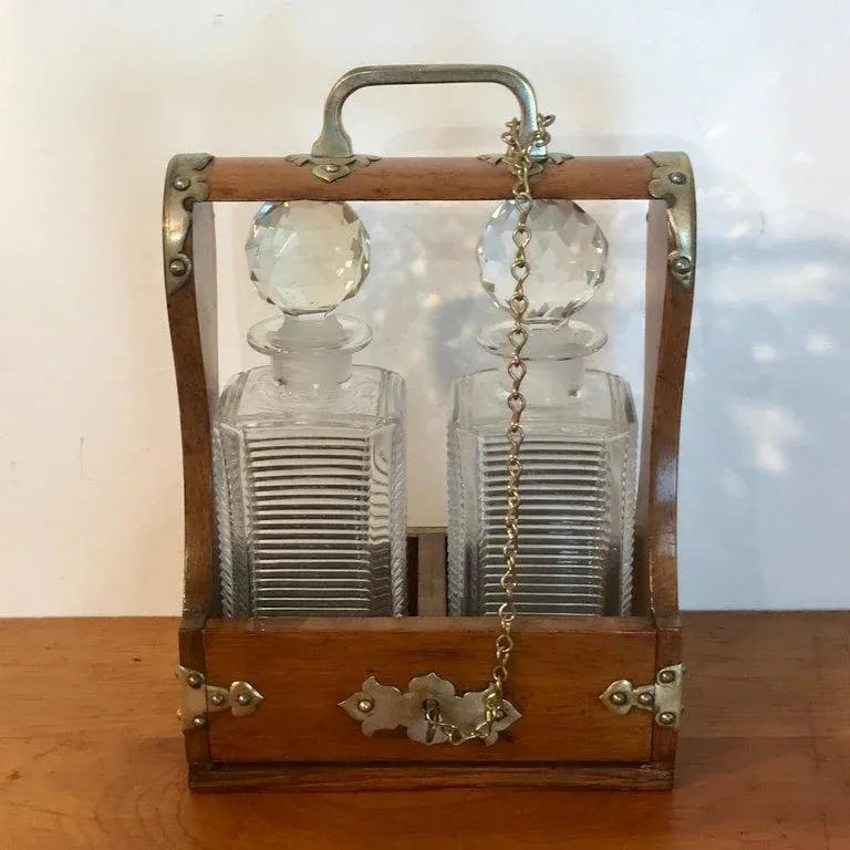 Mid 19th Century Mappin Bros. Small Tauntless With Cut Glass Decanters - 7