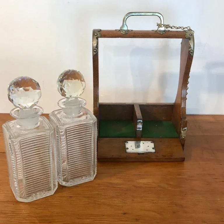 Mid 19th Century Mappin Bros. Small Tauntless With Cut Glass Decanters - 9