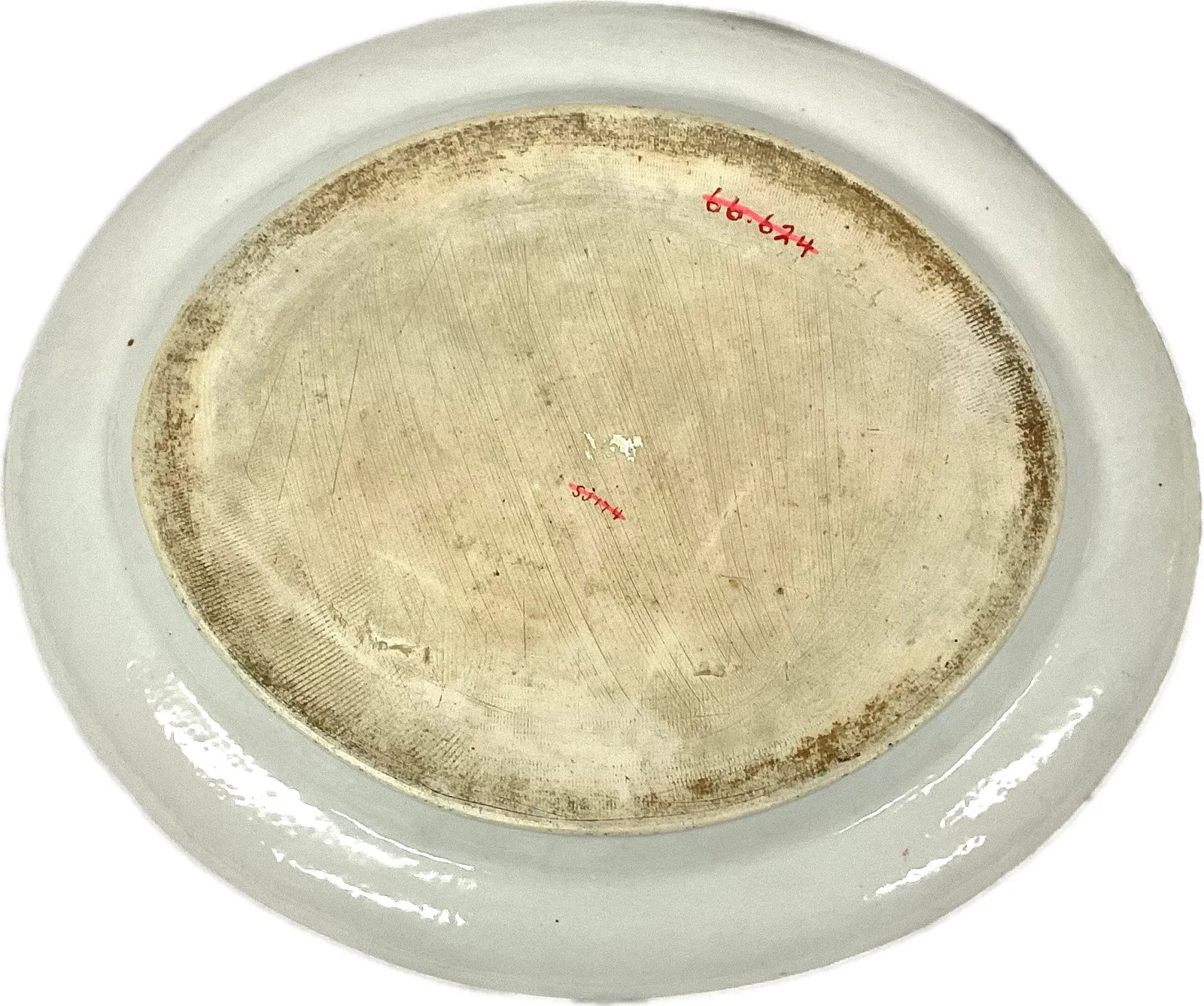 18th Century Chinese Export Platter With Gold Accent Floral Center - 5