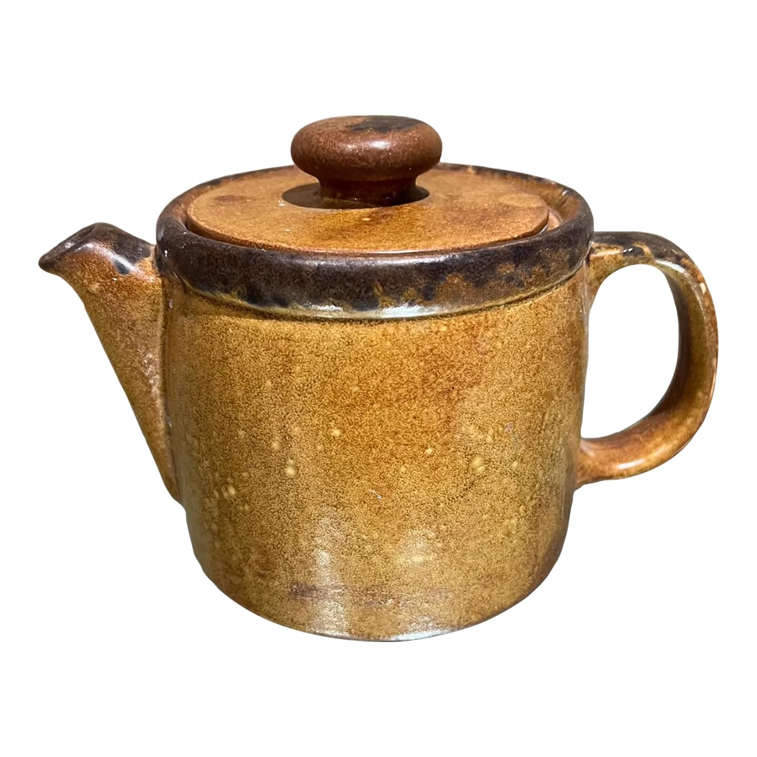 1970s McCoy Art Pottery Canyon Mesa Glazed Tea Pot (1 of 9)