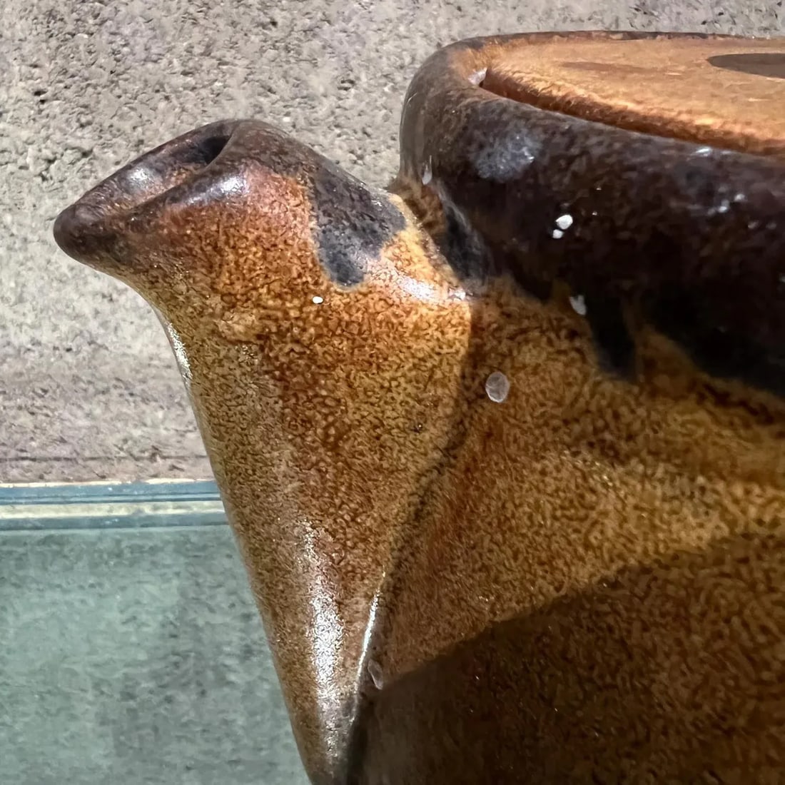 1970s McCoy Art Pottery Canyon Mesa Glazed Tea Pot - 3